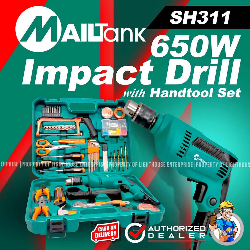 COMBO PACK Electric Impact Drill Hammer Drill / Barena with Tools Set