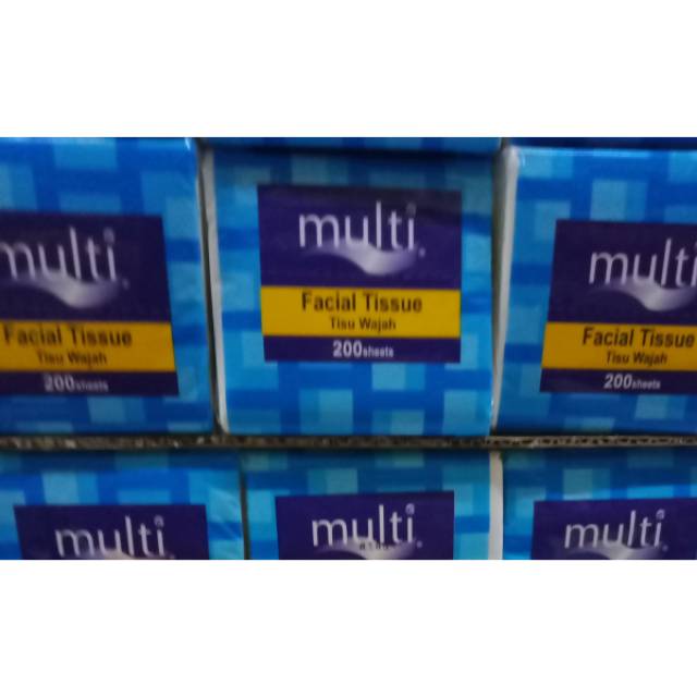 Multi FACIAL TISSUE (MULTI FACIAL TISSUE) 200 Sheets 2ply TISSUE SEE U ...