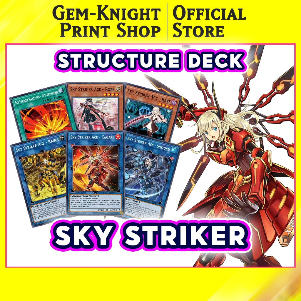 Printed Cards] Yugioh Deck - Structure Deck: Sky Striker Card Games |  Shopee Philippines