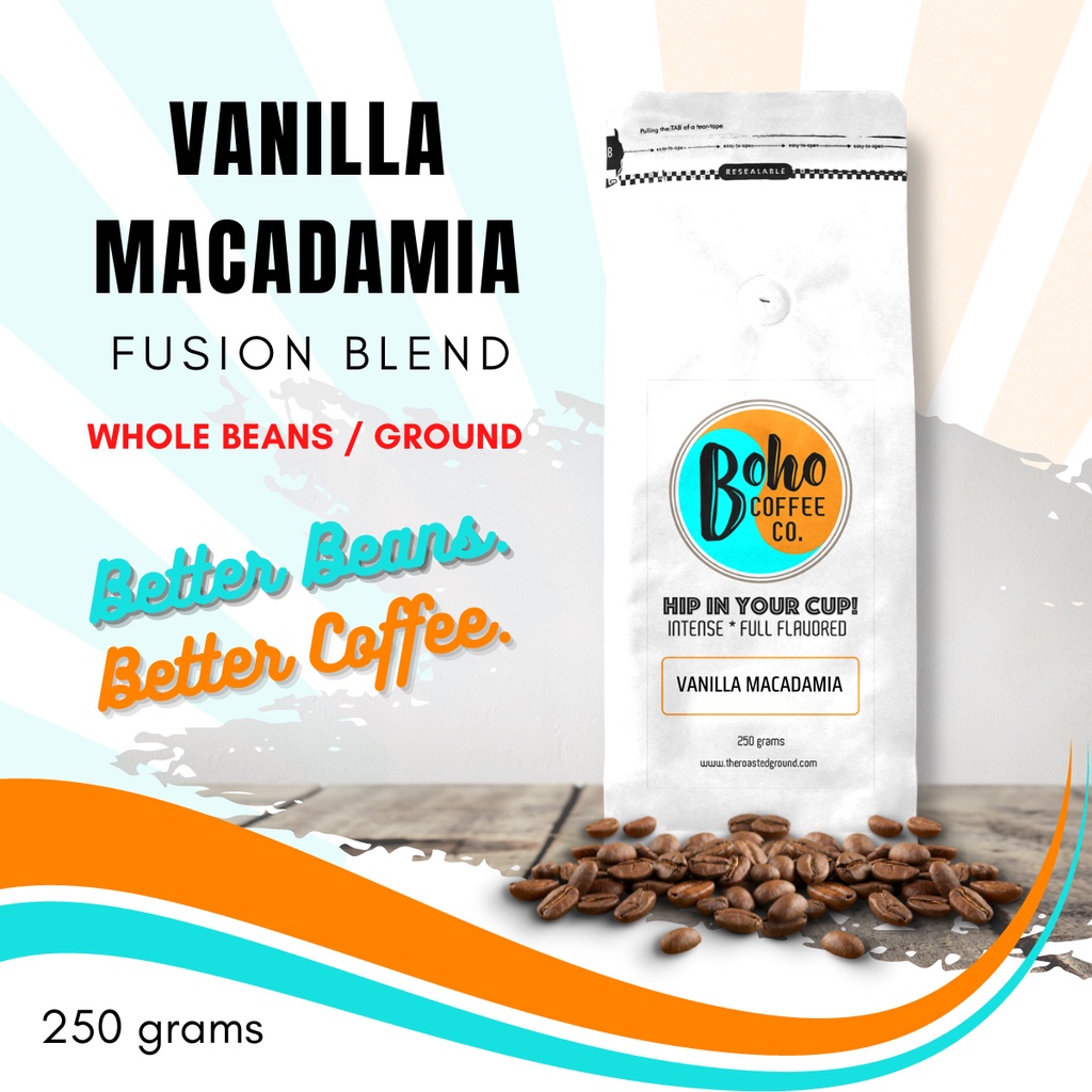 Vanilla Macadamia Blend 250g Whole Beans/Ground Boho Coffee Co