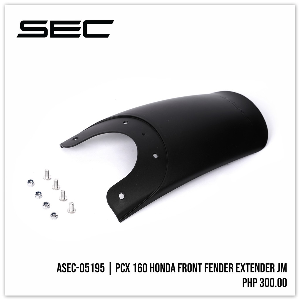 SEC FRONT FENDER EXTENSION FOR PCX 160 (SEC BRAND) | Shopee Philippines