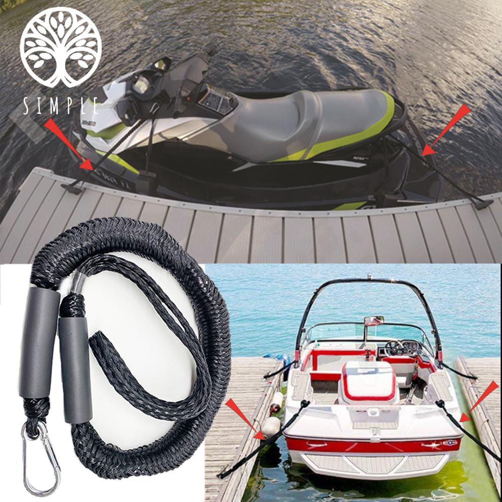 best Boat Bungee Dock Lines 2 Pack Kayak Cords Docking Mooring Rope ...