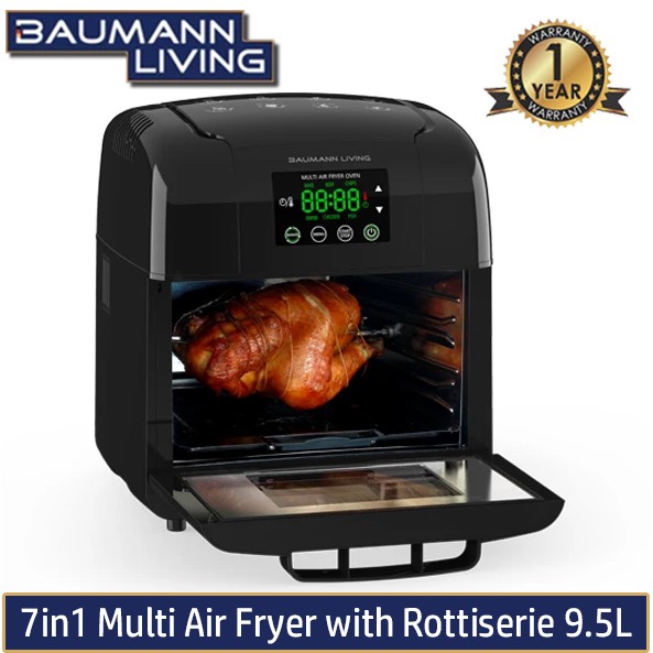 Original Baumann 7in1 Multi Air Fryer with Rotisserie and Dehydrator