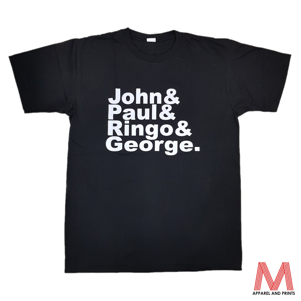 The Beatles John & Paul & Ringo & George Rockband Rock Band T-Shirt ...