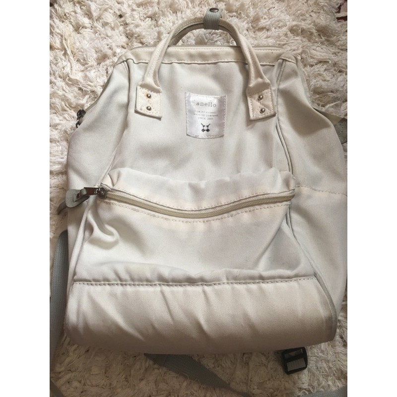 Anello store white backpack