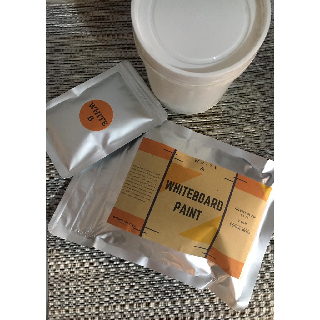 WHITEBOARD PAINT / DRY ERASE PAINT WHITE A and B Shopee Philippines