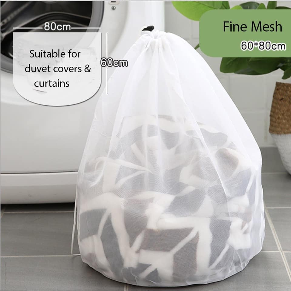TOPSHOP 4 Size Large Fine Mesh Laundry Bag Washing Net Mesh with ...