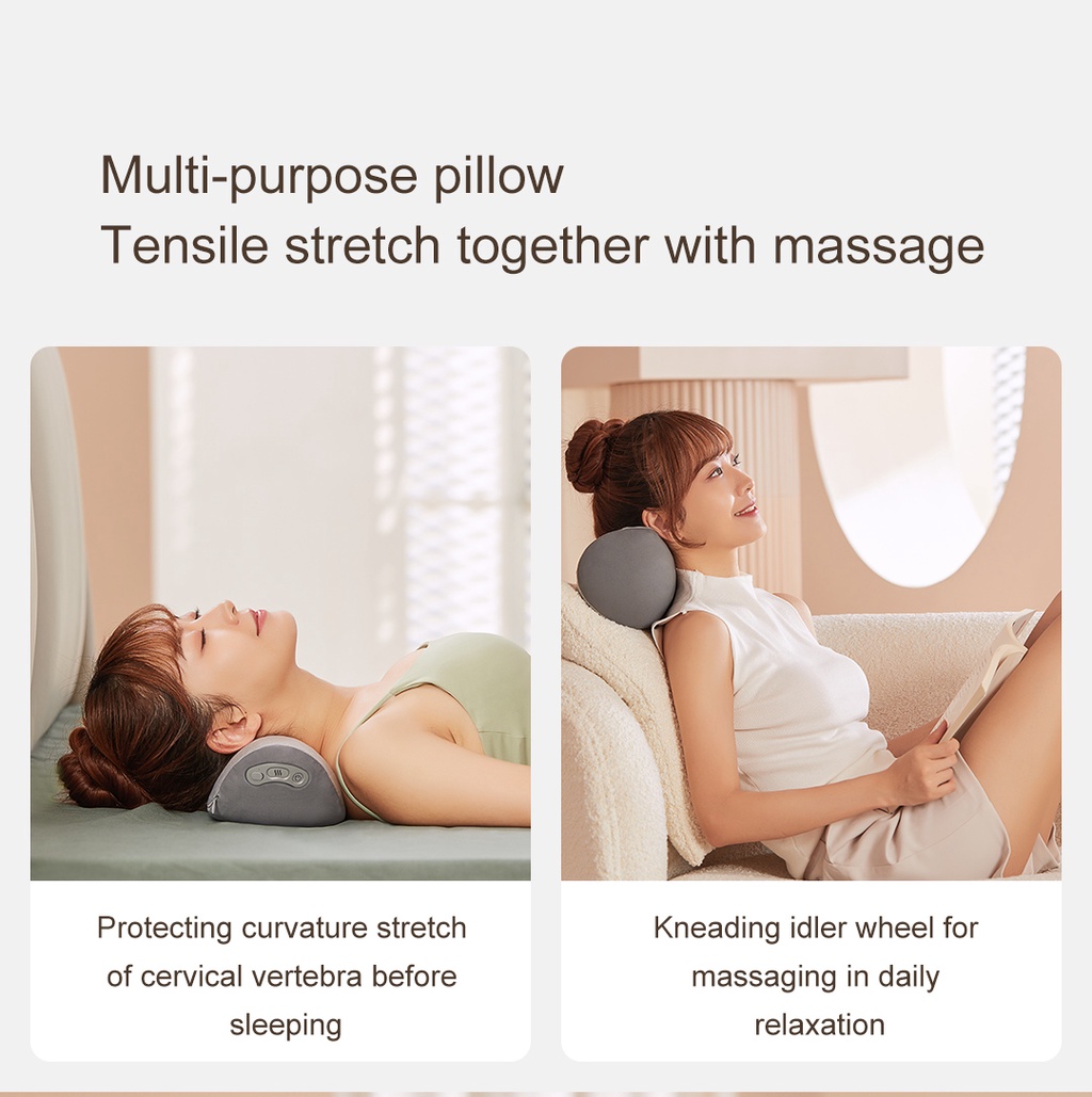 Gadgetoo Xiaomi Repor Multifunctional Neck Care Pillow Hot Compress Massager