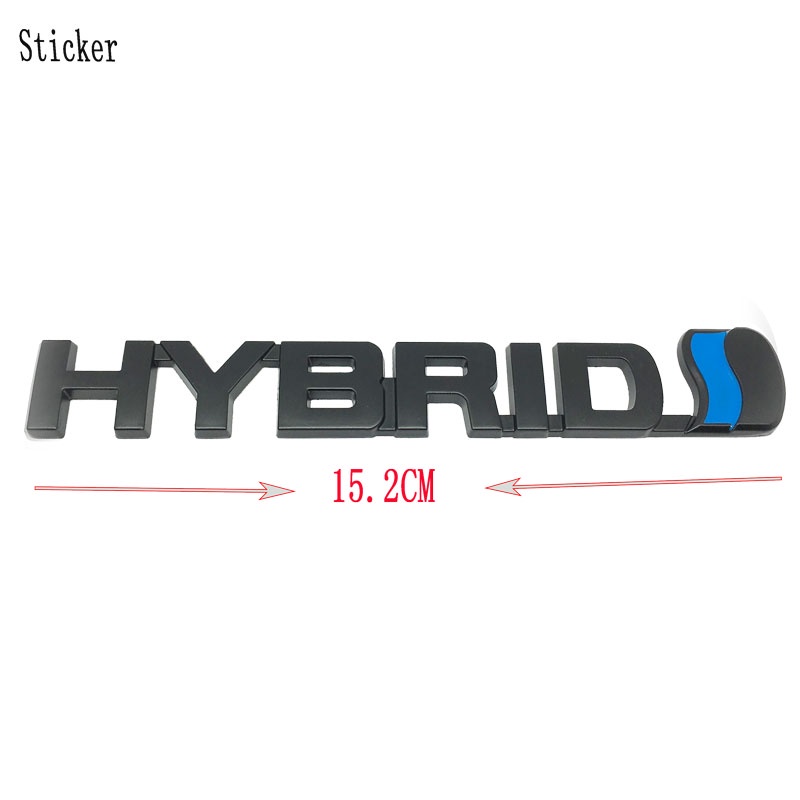 3D Metal Car Sticker Auto HYBRID Logo Emblem Refitting Badge Front Hood ...