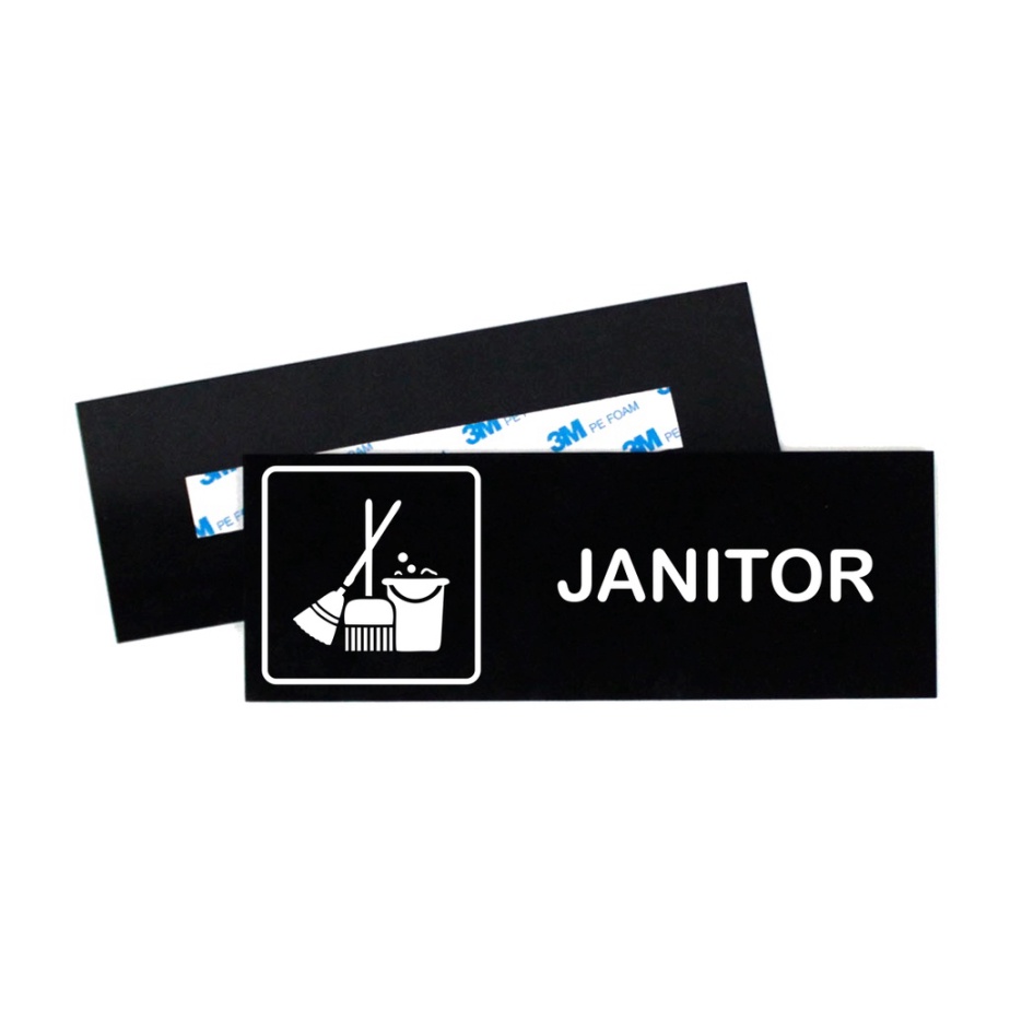 Sell janitor signage - janitor logo board - Acrylic sign board ...