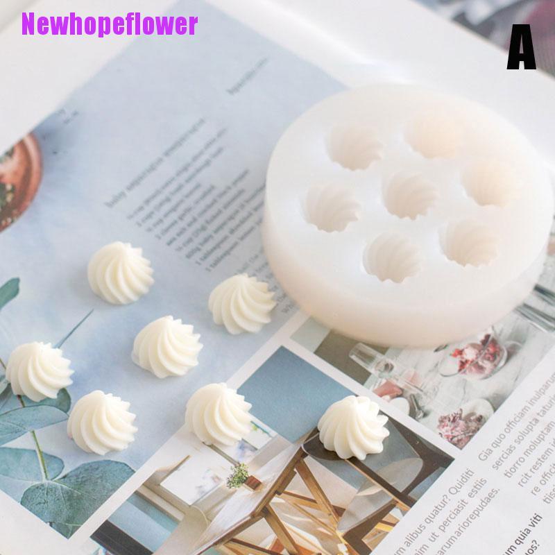 CKFR Diy Cream Glaze Cake Candle Mold Donut Circle Decoration Silicone