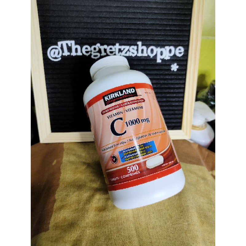 Kirkland Vit C 1000mg 500 tablets Shopee Philippines