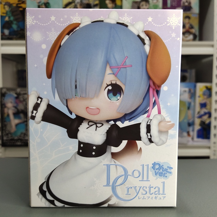 Figurine Rem - Re:Zéro - Poupée Cristal Chien - Taito - 5.5 Pouces - Neuf