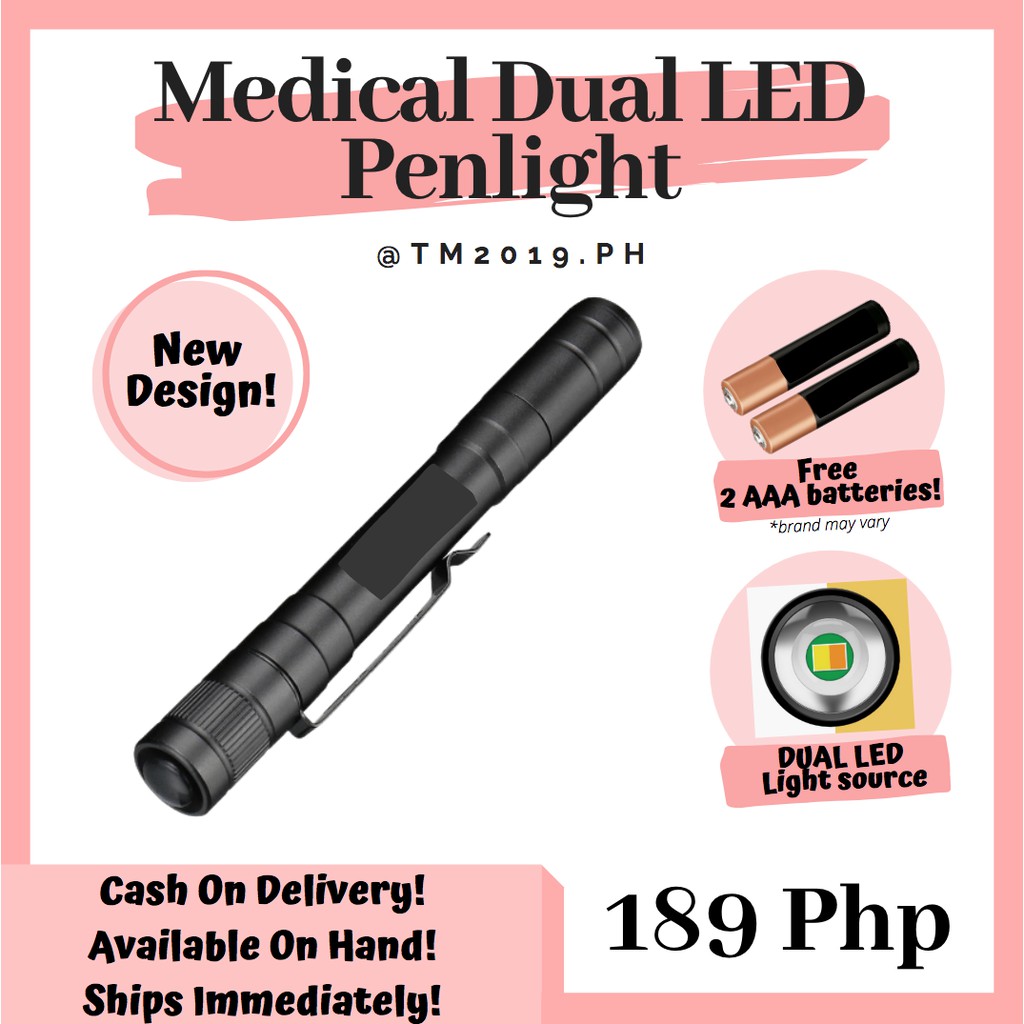 Medical First Aid Emergency Dual Mode LED Penlight Shopee Philippines