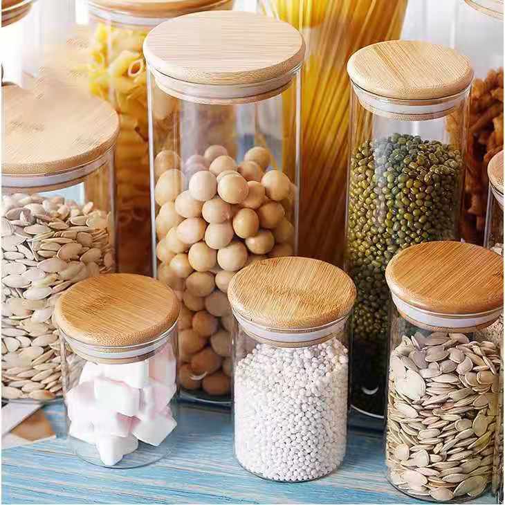 Food Storage Sealed Pot Glass Seasoning Airtight Jar Spice Container ...