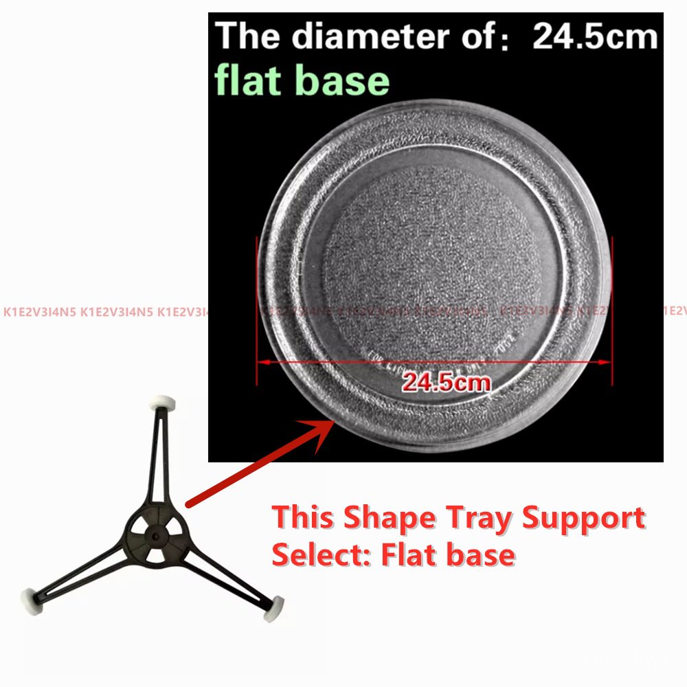 24.5cm Microwave Oven Glass Plate for Hanabishi,Micromatic , Whirlpool