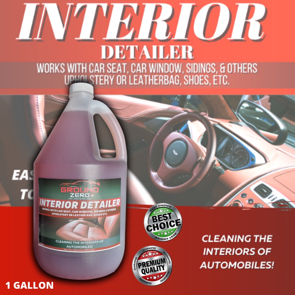 Ground Zero Car Care Premium interior detailer(1GALLON ) Car ceiling ...