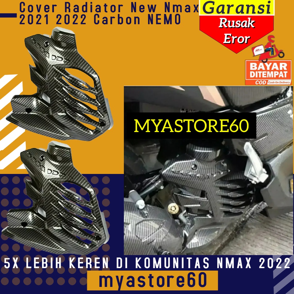 Nmax New 2021 2022 Carbon Nemo Radiator Cover / Original Nemo N max ...