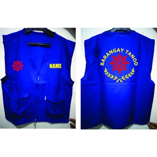 BARANGAY TANOD VEST WITH PRINT | Shopee Philippines