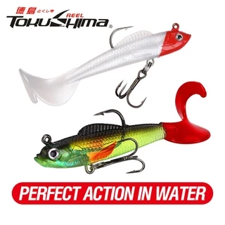 1PCS Small Jig Head Easy Shiner Soft Lure 50mm 3.5g Silicone Wobblers  Artificial Soft Bait Sea Bass Carp Hooks Fishing Tackle