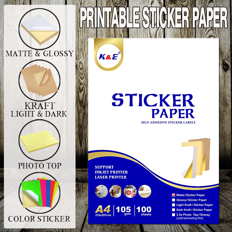 Printable deals sticker paper