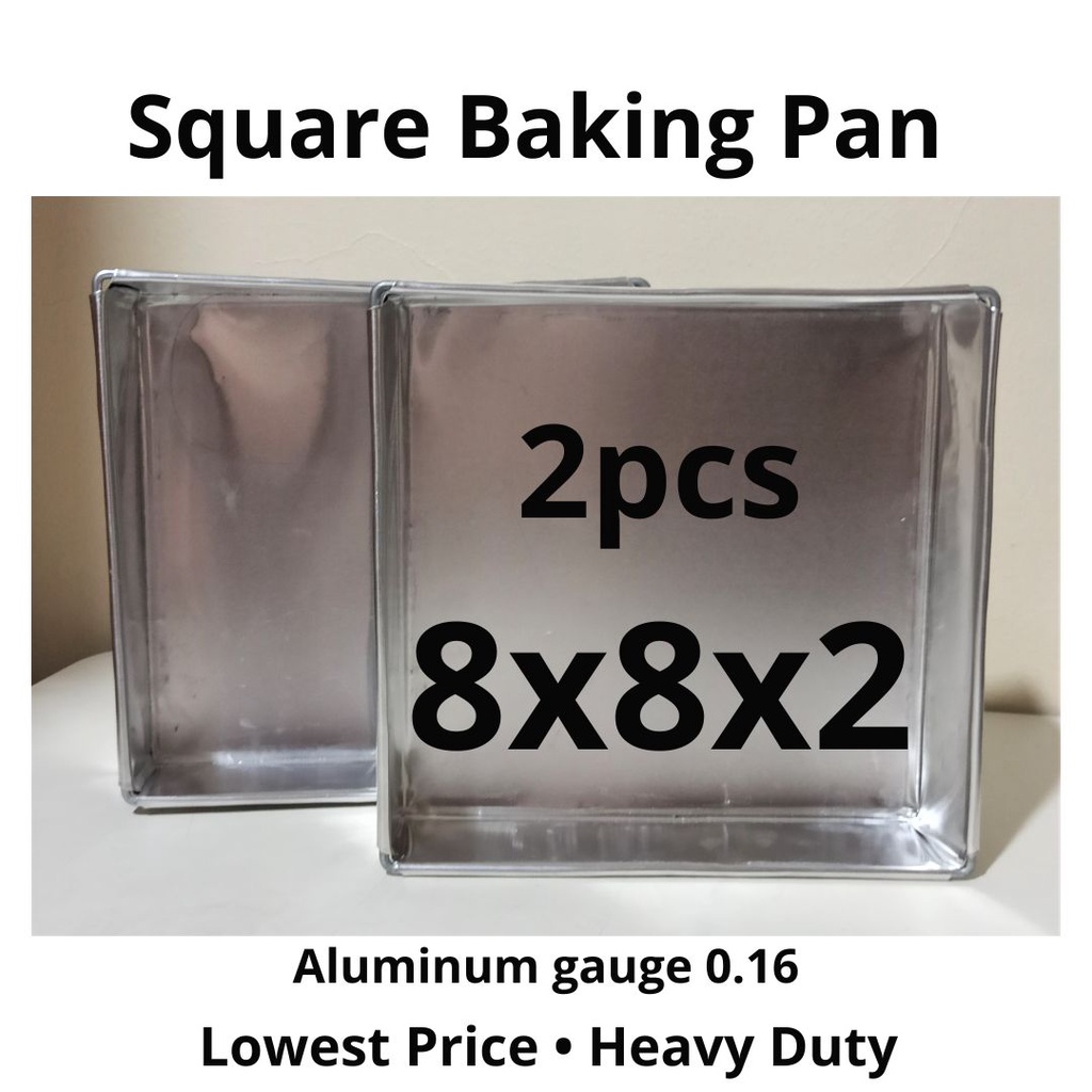 8 Square Cake Pan 2Pcs