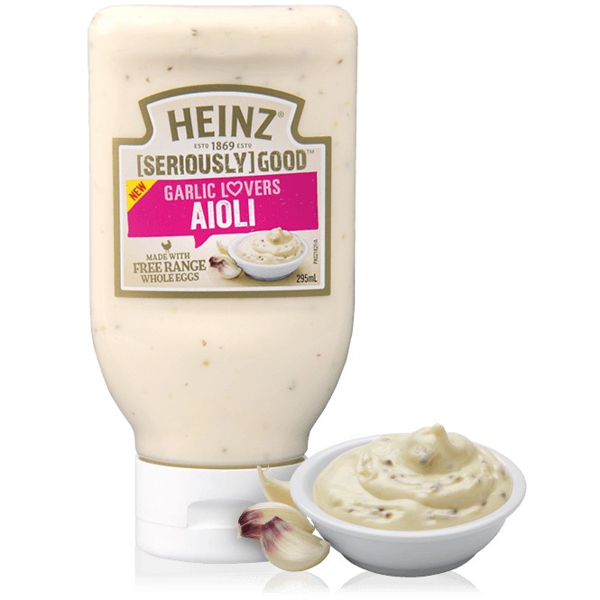 HEINZ GARLIC LOVERS AIOLI 295ml Shopee Philippines