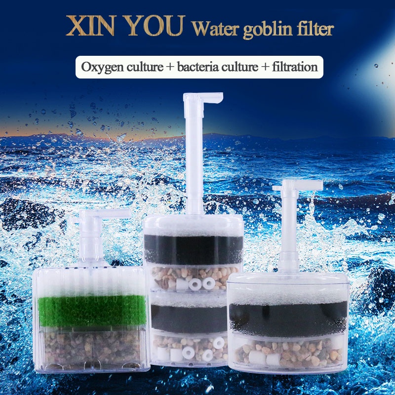 Aquarium corner filter Fish Tank Activated Carbon Filter Water Single