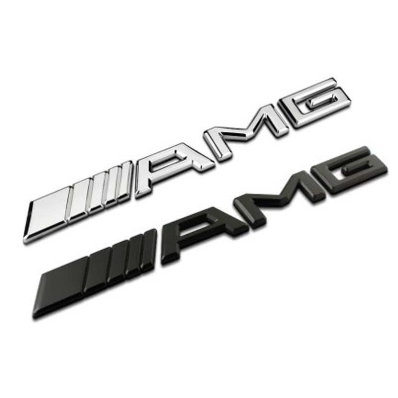 AMG Logo Rear Trunk Tailgate Emblem Badge Sticker Mercedes | Shopee ...
