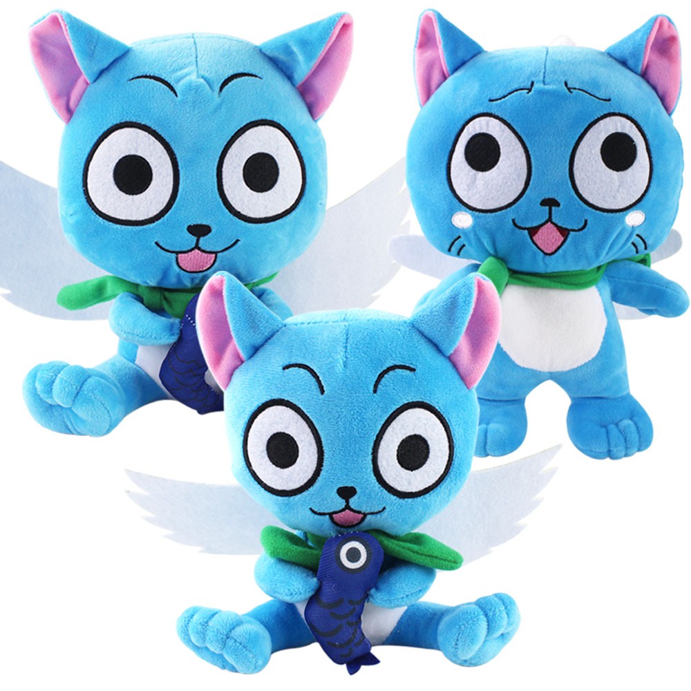 Japanese Anime Cartoon Toy Fairy Tail Lovely character Happy Plush Toy Doll Figure Brithday Gift For Kids