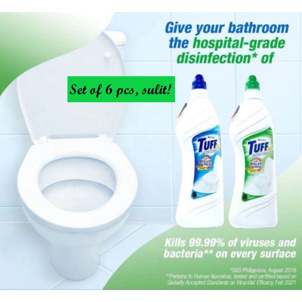PERSONAL COLLECTION Tuff TBC TOILET BOWL CLEANER 1000ml SET of 6pcs