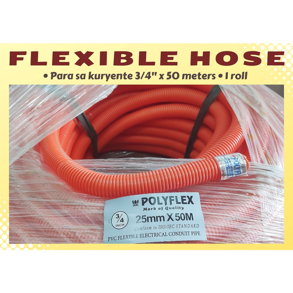 Flexible Hose Para Sa Kuryente Electrical Use Conduit Pipe 3/4 " X 50 ...