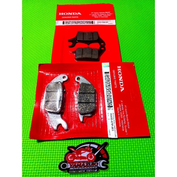 XRM 125 CARB, XRM 125 FI GENUINE BRAKE PAD SET FRONT AND REAR Shopee