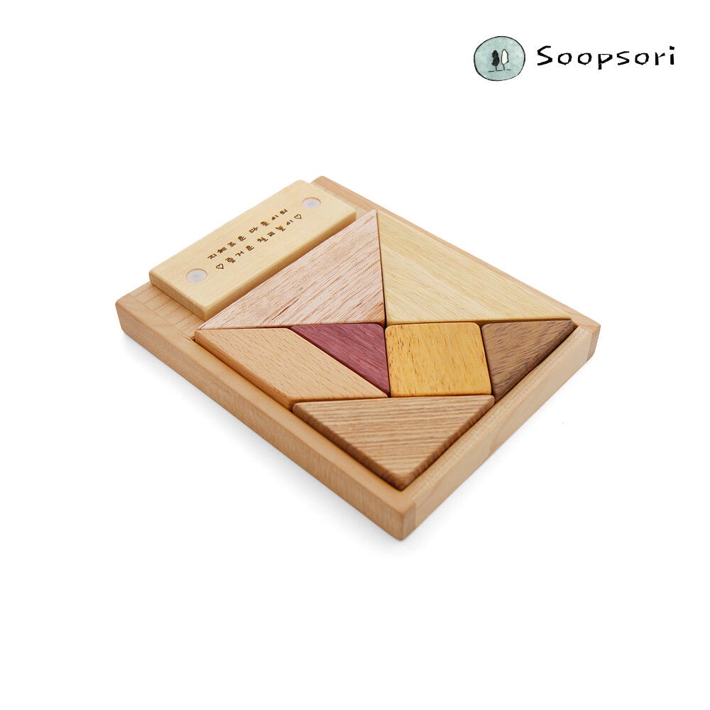 Wooden Toys Educational [KOREA Soopsori] Custom-made Tangram Puzzle ...