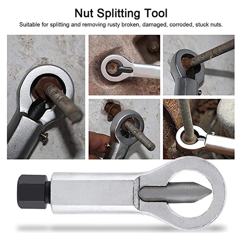 DIDHeavyDuty Nuts Splitter Tools Set Nut Breaker Tool Durable Portable ...