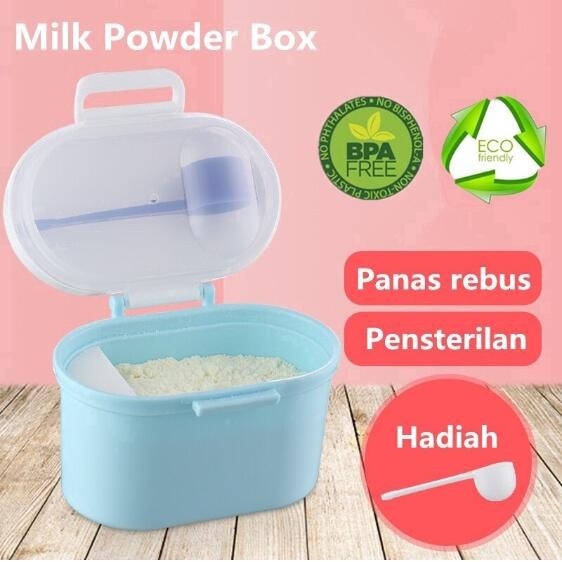 1pc 4 Grid Milk Powder Storage Box, Portable Pink PP Food
