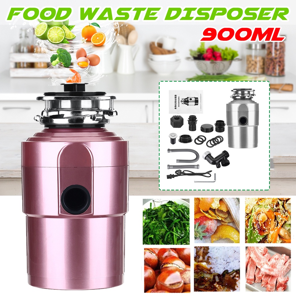 Moulinette De Cuisine 560W – Broyeur Déchets Alimentaires 1,4L – Acier Inox – Pour évier – Installation Facile