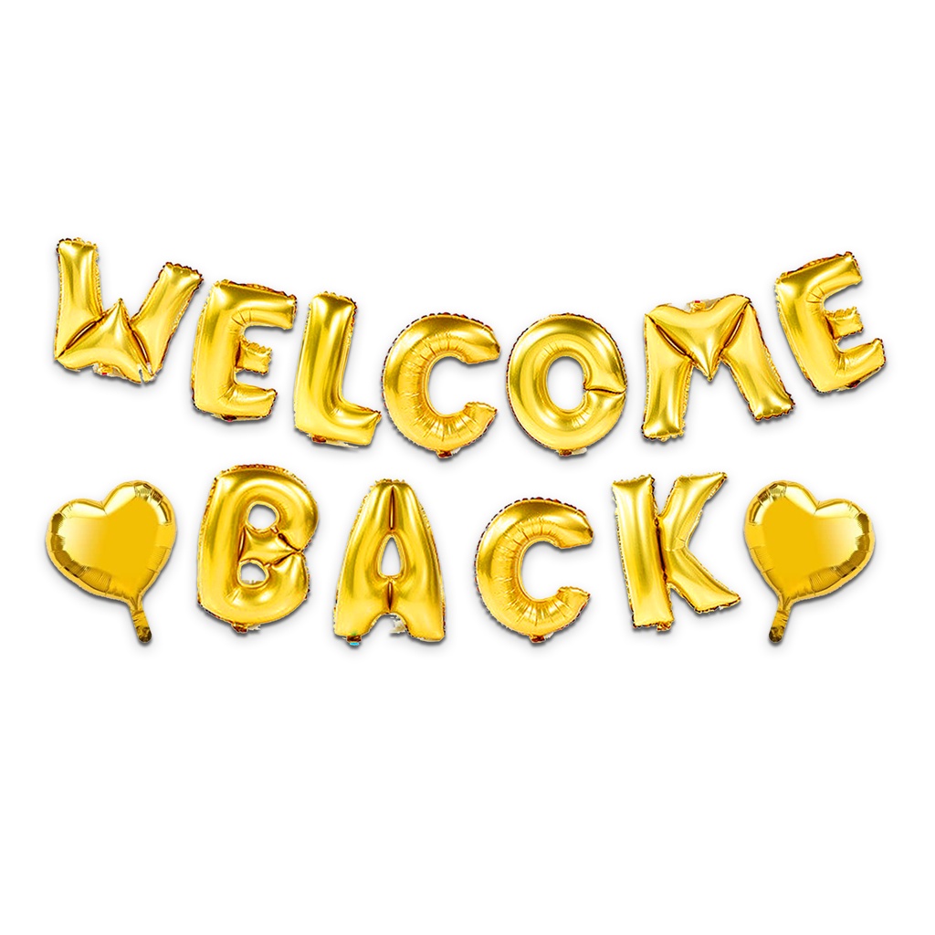 JOYMEMO Welcome Back Party Decorations with Gold WELCOME BACK Foil ...