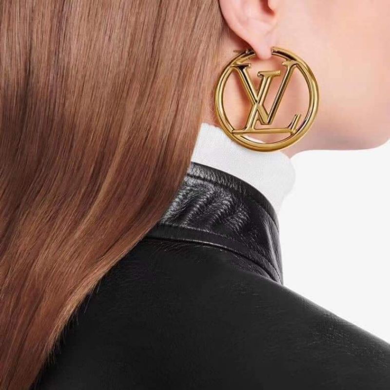 Louis Vuitton, Jewelry, Louis Vuitton V Heart Hoop Earrings Gold