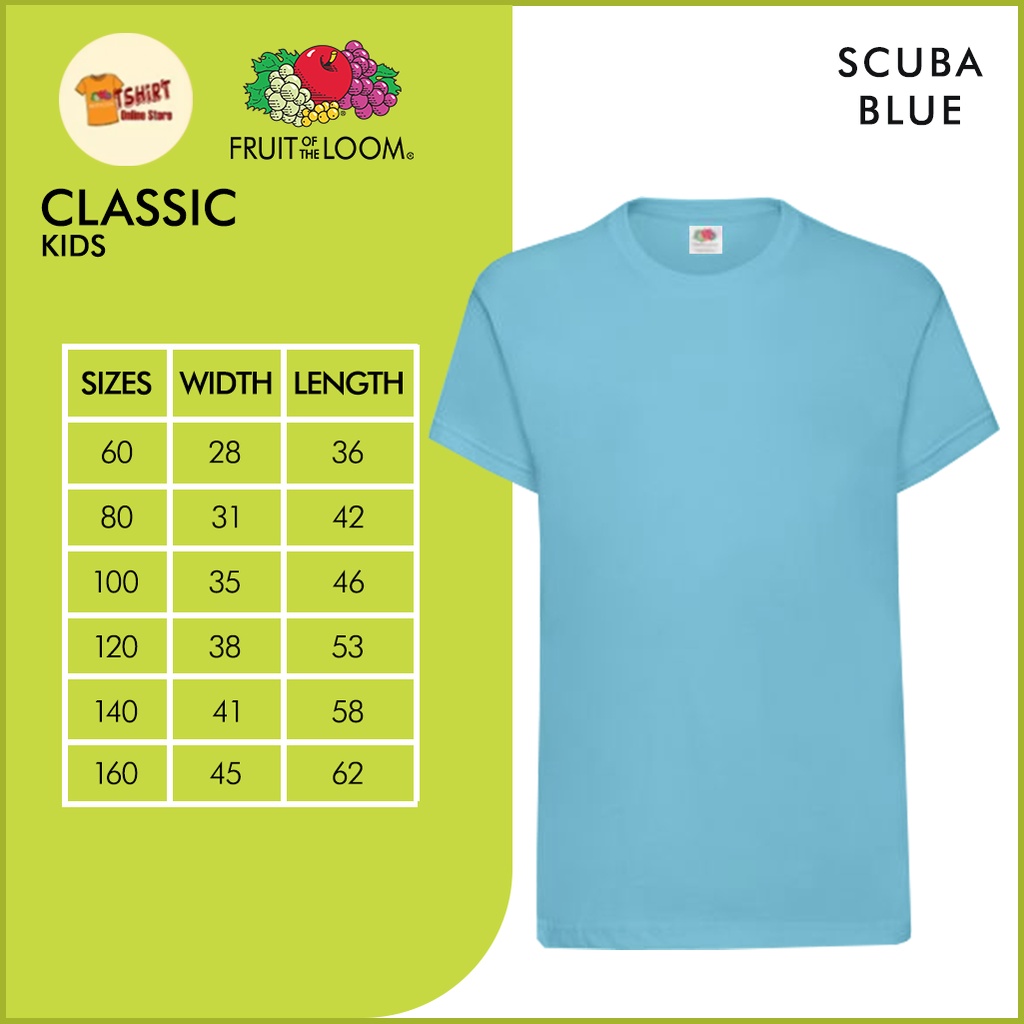 Fruit of the loom best sale scuba blue