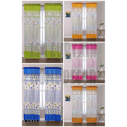 Sheering Curtain Good Quality Simple Curtain Without Ring Kurtina ...