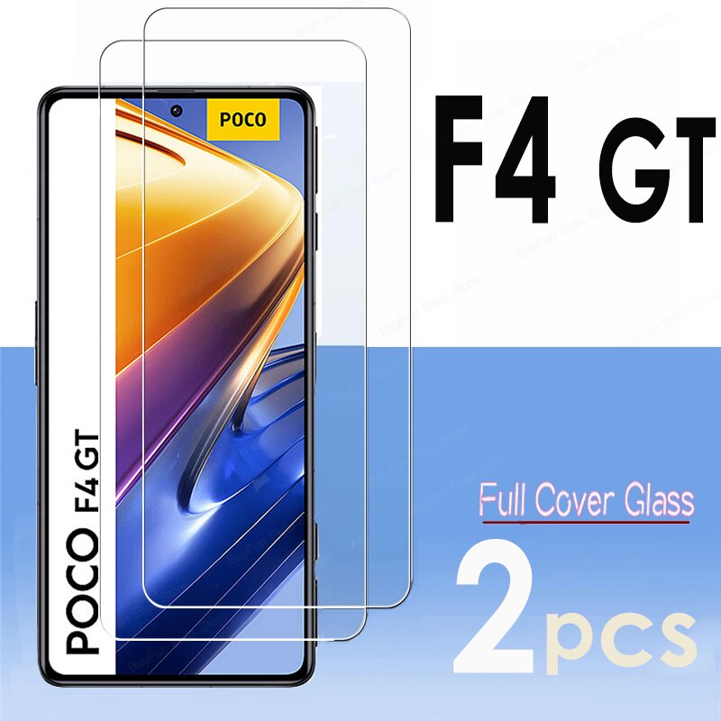 2 Pcs Tempered Glass For Xiaomi Poco F4 Gt Screen Protector Cover For Poco F4 Gt F4gt Glas 25d 8637