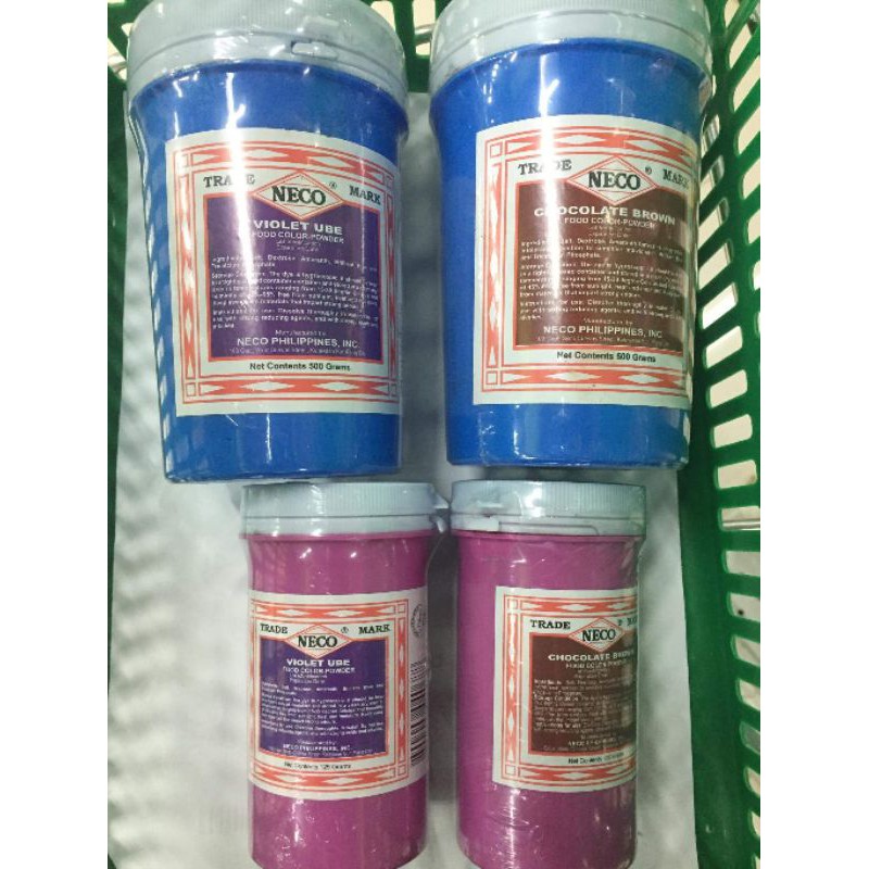 NECO food color powder Ube violet and chocolate brown 125g, 500g ...