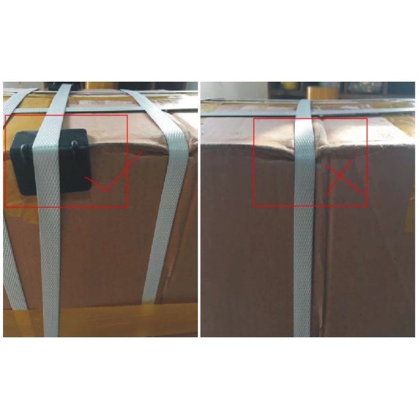 Plastic Corner Protector Guard 32mm - Black for Packing belt L-shaped ...