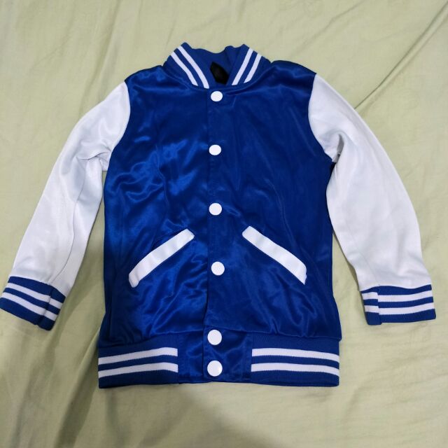 Kids blue cheap jackets jersey