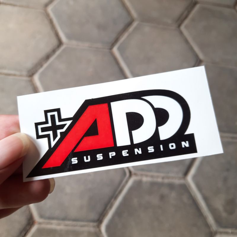 ADD SUSPENSION Printing Stickers, Print Cut Shock Stickers, Motorcycle ...