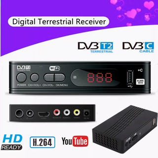 1080P HD DVB-T2 DVB-T Digital Terrestrial Antenna Cable Receiver AV VGA  HDMI Out