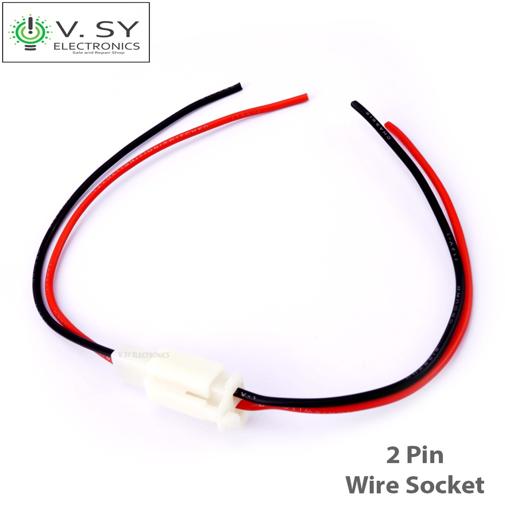 2 Pin Male Female 30cm Car Motorcycle Wire Socket Wire Connector Plug Socket Shopee Philippines 
