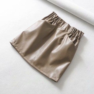[boutique]Women Skirts Above Knee Mini Women's double pocket elastic ...
