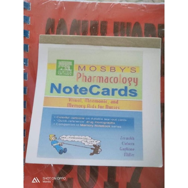 Mosby Pharmacology Notes Cards | Shopee Philippines